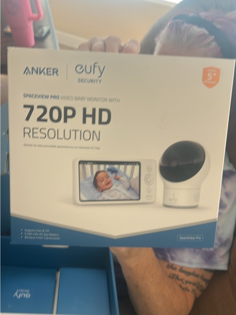 Anker Eufy 720P HD Baby Monitor - White monitor only